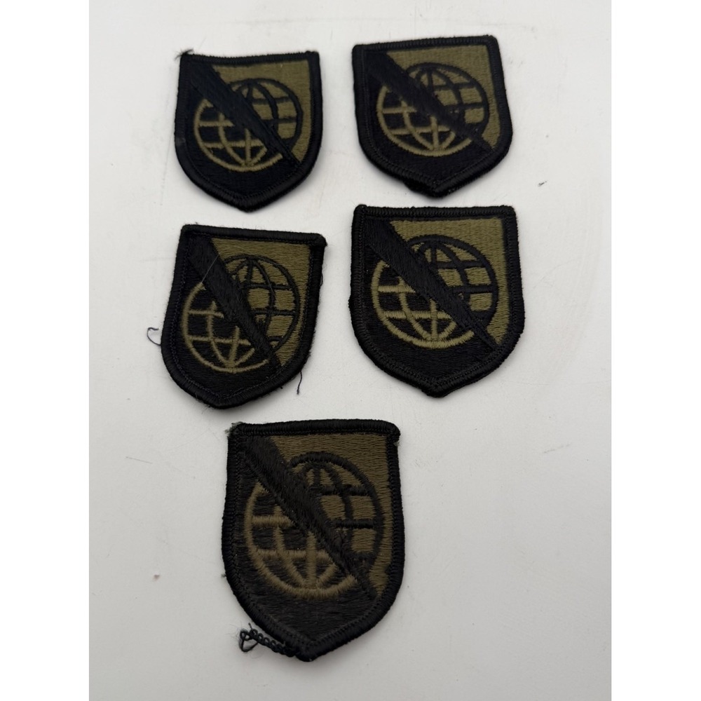Vintage US Army Information Systems Command Patch Lot 5 Subdued OD Black SSI